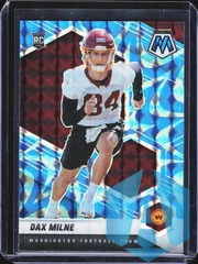 2021 Mosaic Dax Milne #400 Reactive Blue Prizm RC Washington